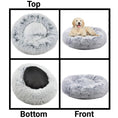 Load image into Gallery viewer, Mr. Peanut's OrthoPlush Pet Bed, 28in snowflake white two-tone plush pillow bed