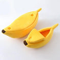 Carica l'immagine nel visualizzatore della galleria, Premium Banana Pet Bed Funny Shaped Soft Warm Dog Cat House Portable by Furr Baby Gifts