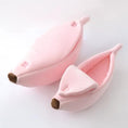 Carica l'immagine nel visualizzatore della galleria, Premium Banana Pet Bed Funny Shaped Soft Warm Dog Cat House Portable by Furr Baby Gifts