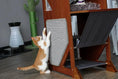Bild in Galerie-Betrachter laden, The Overlook Sturdy Bamboo Cat Tree cat condo by Catastrophic Creations with fabric panels