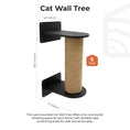 Gallery viewerに画像を読み込む, Enjoy The Wood Black Cat Tree Cushioned Indoor Sisal Climbing Post by Enjoy The Wood