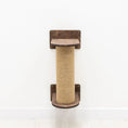 Bild in Galerie-Betrachter laden, Enjoy The Wood Compact Cat Tree Scratching Post Hideaway Dark Walnut by Enjoy The Wood