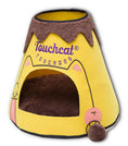 Load image into Gallery viewer, Touchcat Molten Lava Volcano Pet Bed House With Hanging Teaser Toy by Pet Life