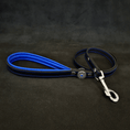 Load image into Gallery viewer, The ''Bijou'' harness Black & Blue Small to Medium Size - Pet Collars & Harnesses from Bestia Dog Gear