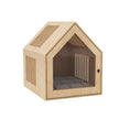 Charger l'image dans la visionneuse de la galerie, PawComforts Premium Dog House Bed With Soft Hypoallergenic Cushion For Indoor Wooden Abode Rest by Enjoy The Wood