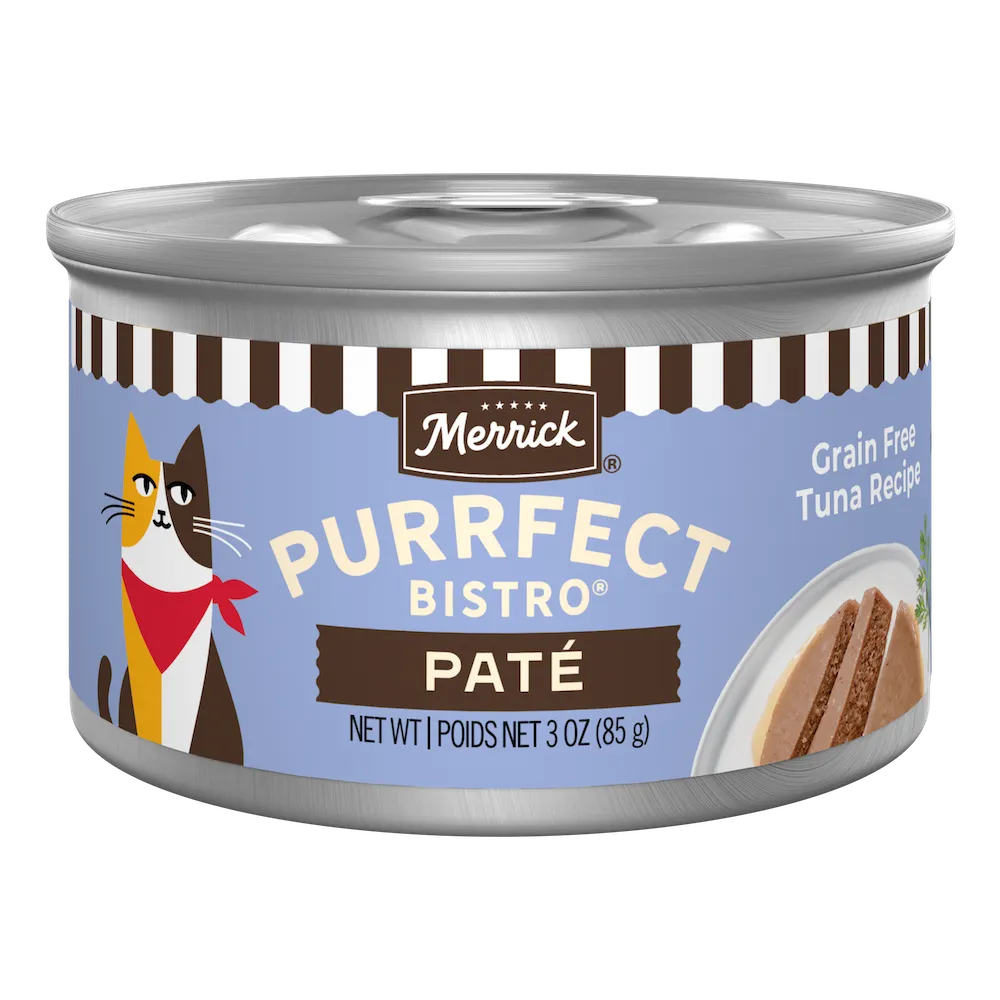 Merrick Purrfect Bistro Tuna Pate 3 oz can front