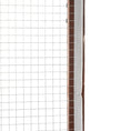 Carica l'immagine nel visualizzatore della galleria, Outdoor wooden cat enclosure panel with brown frame and metal wire mesh
