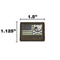 Bild in Galerie-Betrachter laden, Mini Freedom Dog Crossbones Woven Morale Patch Hook Backing 3 Colors by kiloninerpets
