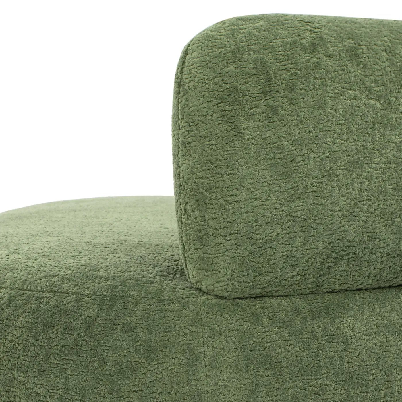 Shep 36' Curved Dog Sofa Bed Medium Moss Green Fleeced Teddy by HouseOfZazla