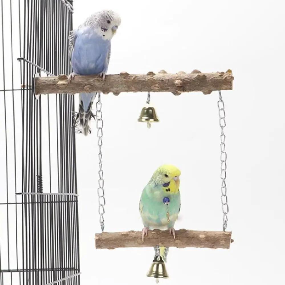 Parrot V 11 Solid Wood Pole Swing Grinding Claw Toy Bird Stand Rod Perches Small Medium Large Various Sizes Colors by Sell My Stuff