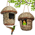 Carica l'immagine nel visualizzatore della galleria, Artisan Handmade Straw Bird Nest Small Natural Yellow Grass Decor by Sell My Stuff
