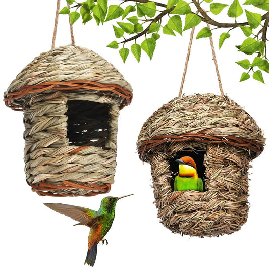 Artisan Handmade Straw Bird Nest Small Natural Yellow Grass Decor by Sell My Stuff