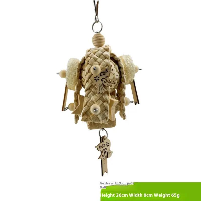 Parrot Natural Premium Soft Heavy Duty Ricepaperplant Pith Ball Bird Safe Chew Toy Set by Sell My Stuff