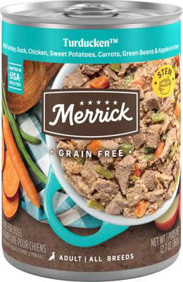 Merrick Turducken wet dog food can front