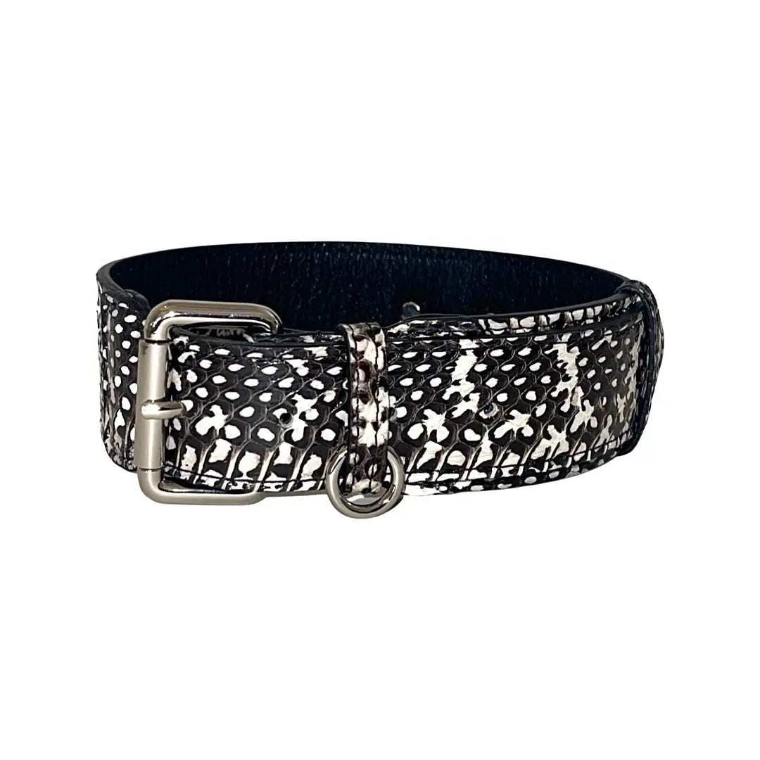 Black & White Classic Snake Collar by Allysa Payne Beverly Hills