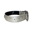 Load image into Gallery viewer, Stunning silver snake-skin hardware collar with Swarovski crystals, Allysa Payne Beverly Hills
