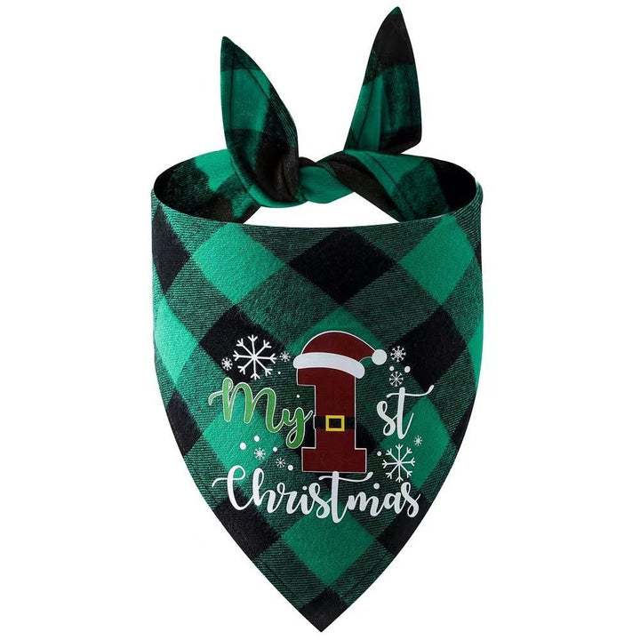 Christmas Plaid Dog &amp; Cat Bandana – photo 12