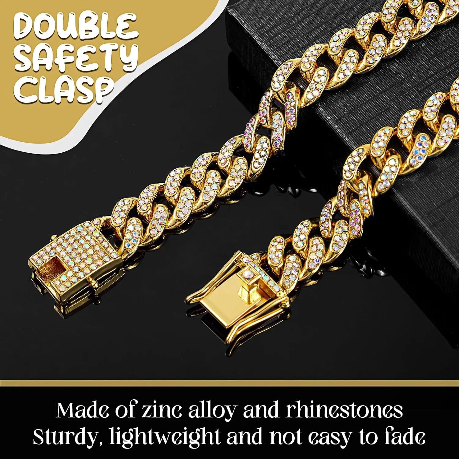 ElegantePets Premium Crystal Dog Necklace Metal Chain For All Sizes by Sell My Stuff