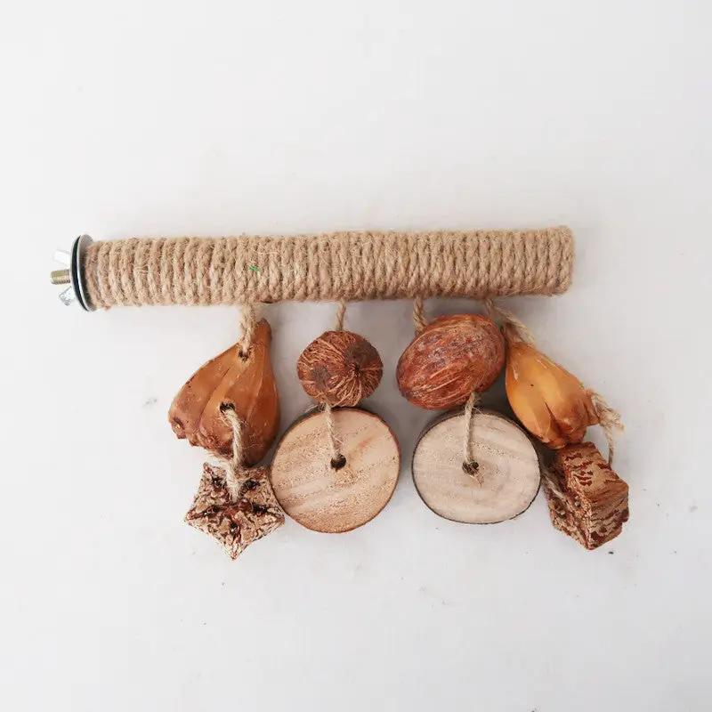 Parrot Supplies Natural Hemp Bird Toy Stand Colorful Bite Resistant by Sell My Stuff