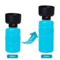 Bild in Galerie-Betrachter laden, Portable squeeze-style dog water bowl and cat drinking fountain, blue bottle, two sizes 500ml and 650ml.
