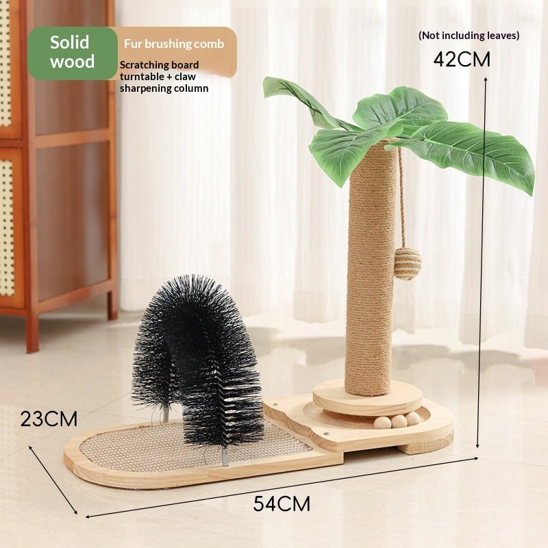 Brush-arch scratching post size chart