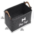 Bild in Galerie-Betrachter laden, Luxury Felt Pet Toy Storage Basket With Wooden Handles For Homes by Nai Pet Store
