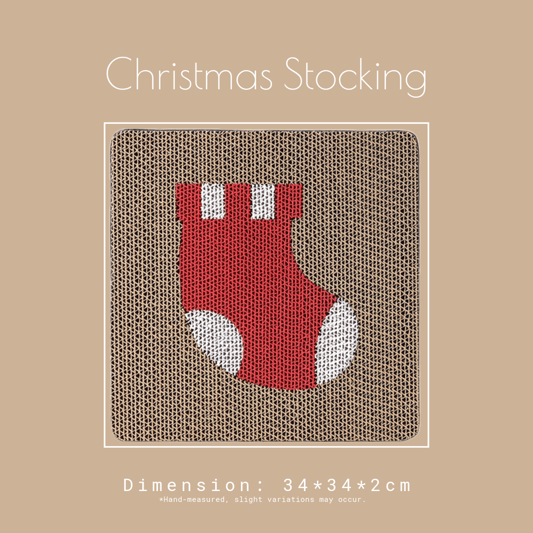 Paper Park Christmas Cat Scratcher – with dimensions