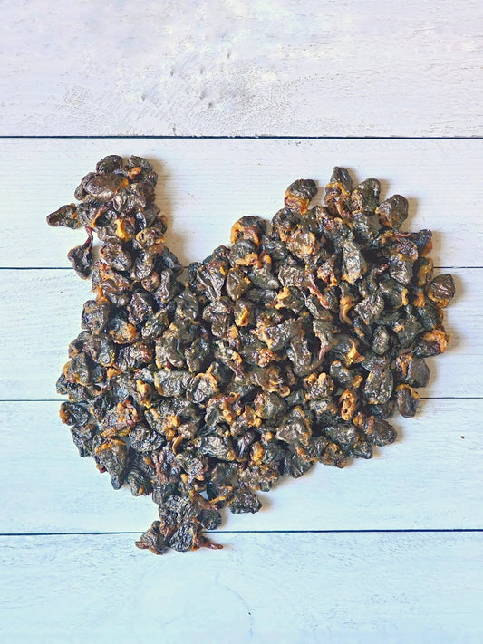 Naked Beasts Turkey Heart (Sliced) small animal treats, dried turkey heart chunks