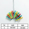 Charger l'image dans la visionneuse de la galerie, Non-Toxic Eco-Friendly Wood Parrot Nibble Toy With Colorful Beads by Sell My Stuff
