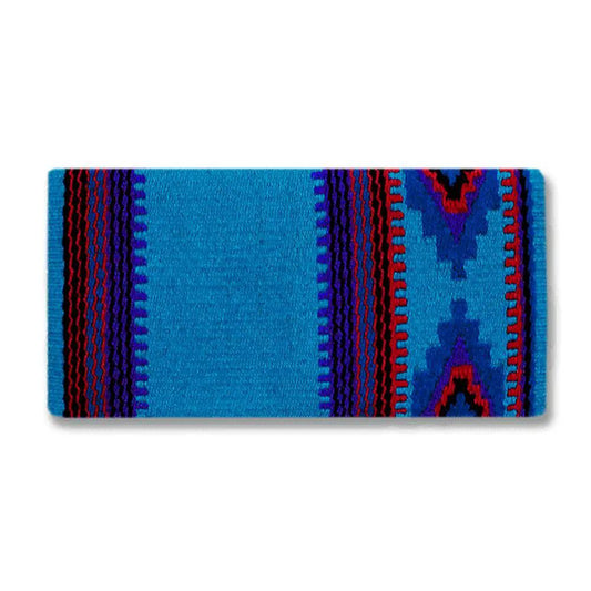 Mayatex Firecracker Saddle Blanket New Zealand Wool Turquoise 36x34 by Mayatex