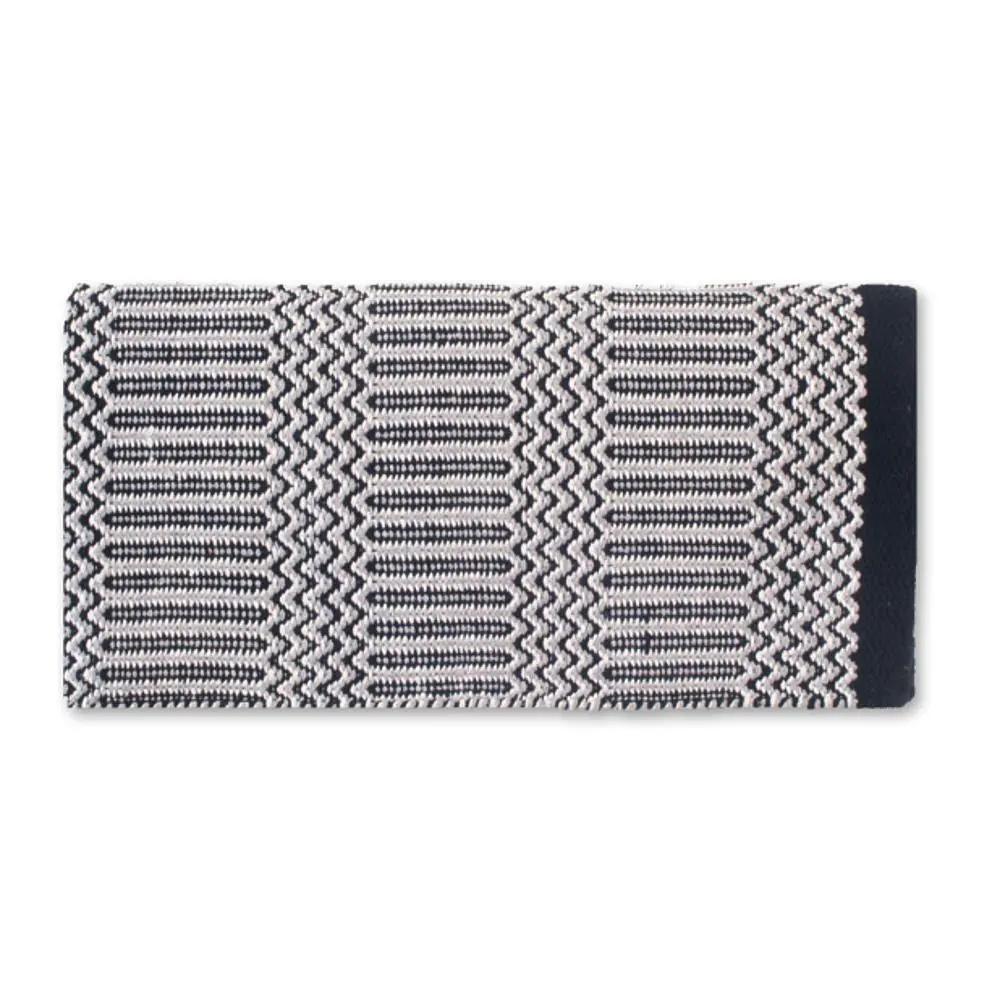 Mayatex Double Weave Saddle Blanket 32x64 Acrylic Grey Black by Mayatex