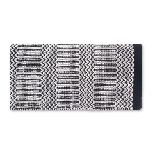 Mayatex Double Weave Saddle Blanket 32x64 Acrylic Grey Black by Mayatex