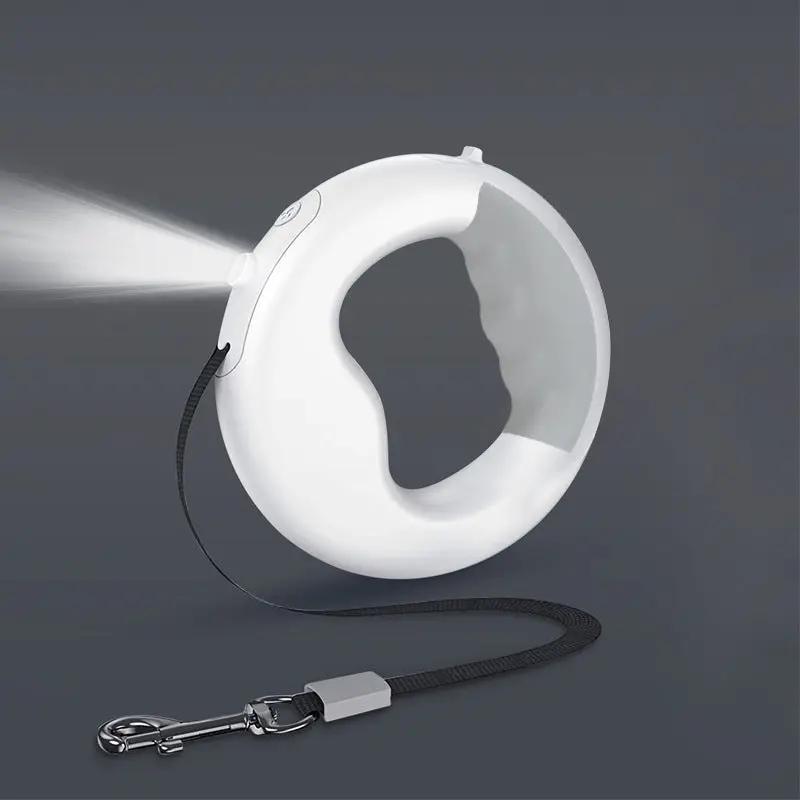 Premium LED Retractable Dog Leash 3m With Free Grooming Glove by Pawpampered