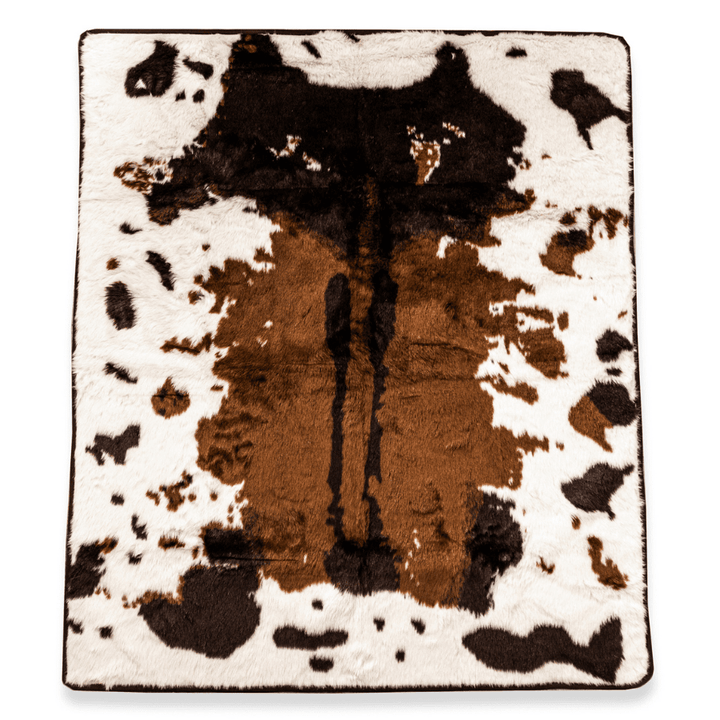 Paw.com PupProtector Waterproof Throw Blanket, Brown Faux Cowhide