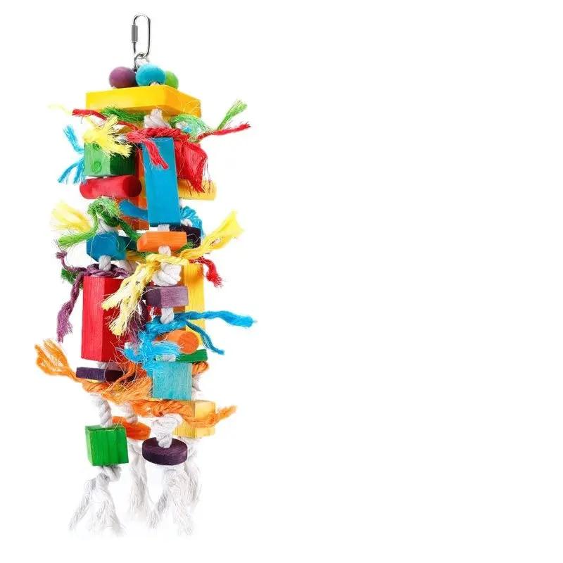 Premium Wooden Parrot Nibbling Toy For Medium And Large Birds Natural Durable Chew Stick by Sell My Stuff