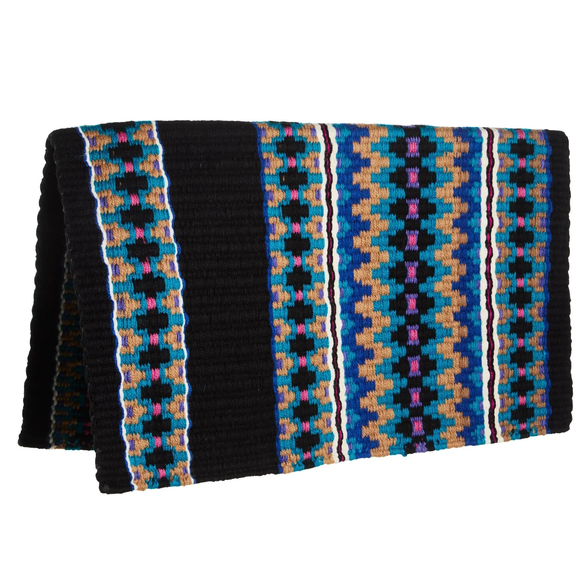 Mayatex Kiva Western 40x34 Hand Woven New Zealand Wool Saddle Blanket by Mayatex