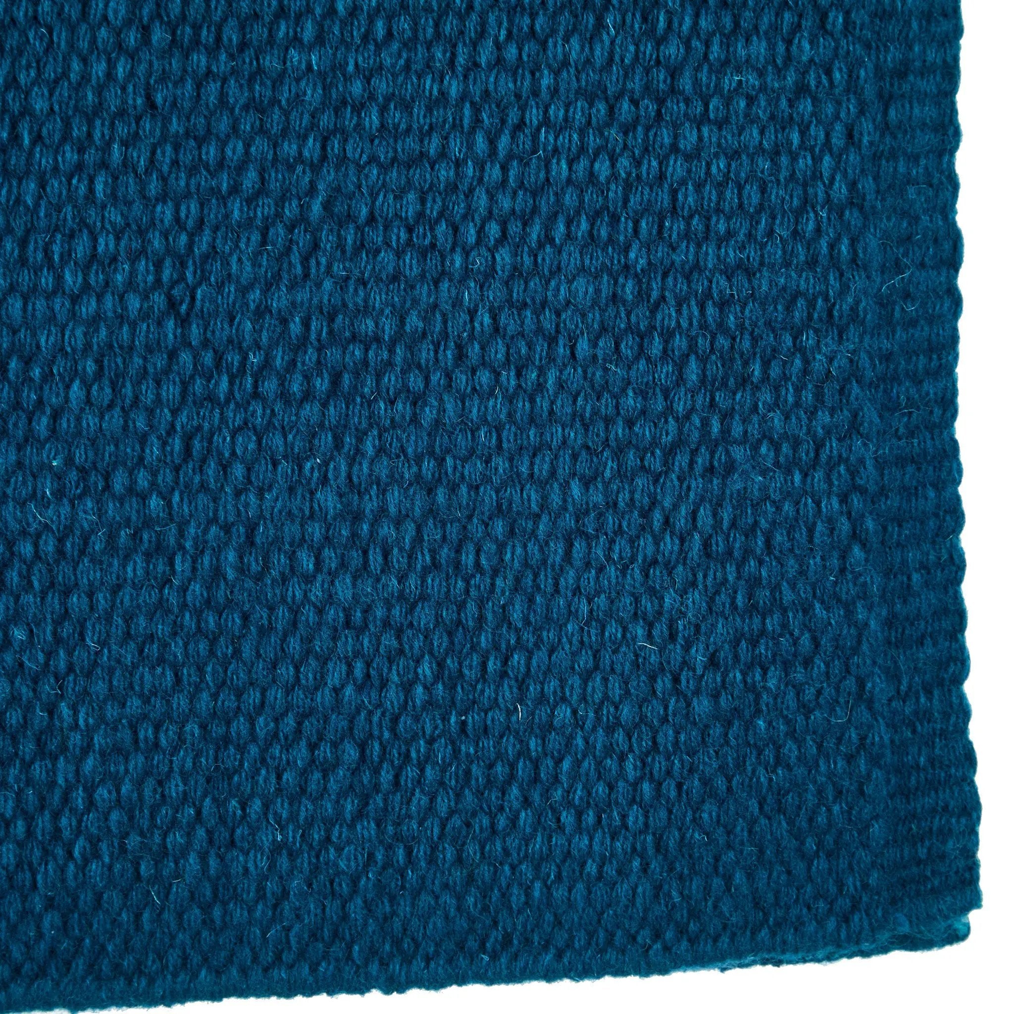 Mayatex San Juan Solid Ocean Blue Saddle Blanket 100% NZ Wool 36x34 by Mayatex