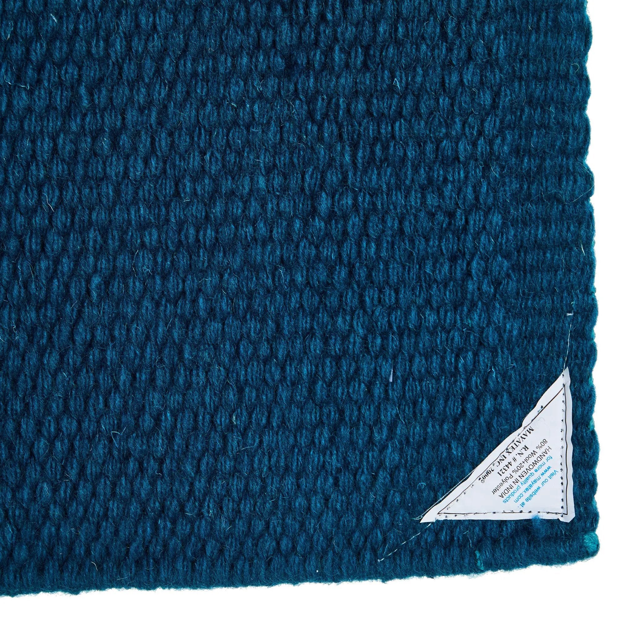 Mayatex San Juan Solid Ocean Blue New Zealand Wool Saddle Blanket Full Size Drop 38 By 34 Inches Thick by Mayatex