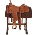 Cargar la imagen en la vista de la galería, Mayatex San Juan Solid Saddle Blanket Chocolate Brown NZ Wool 36x34 by Mayatex
