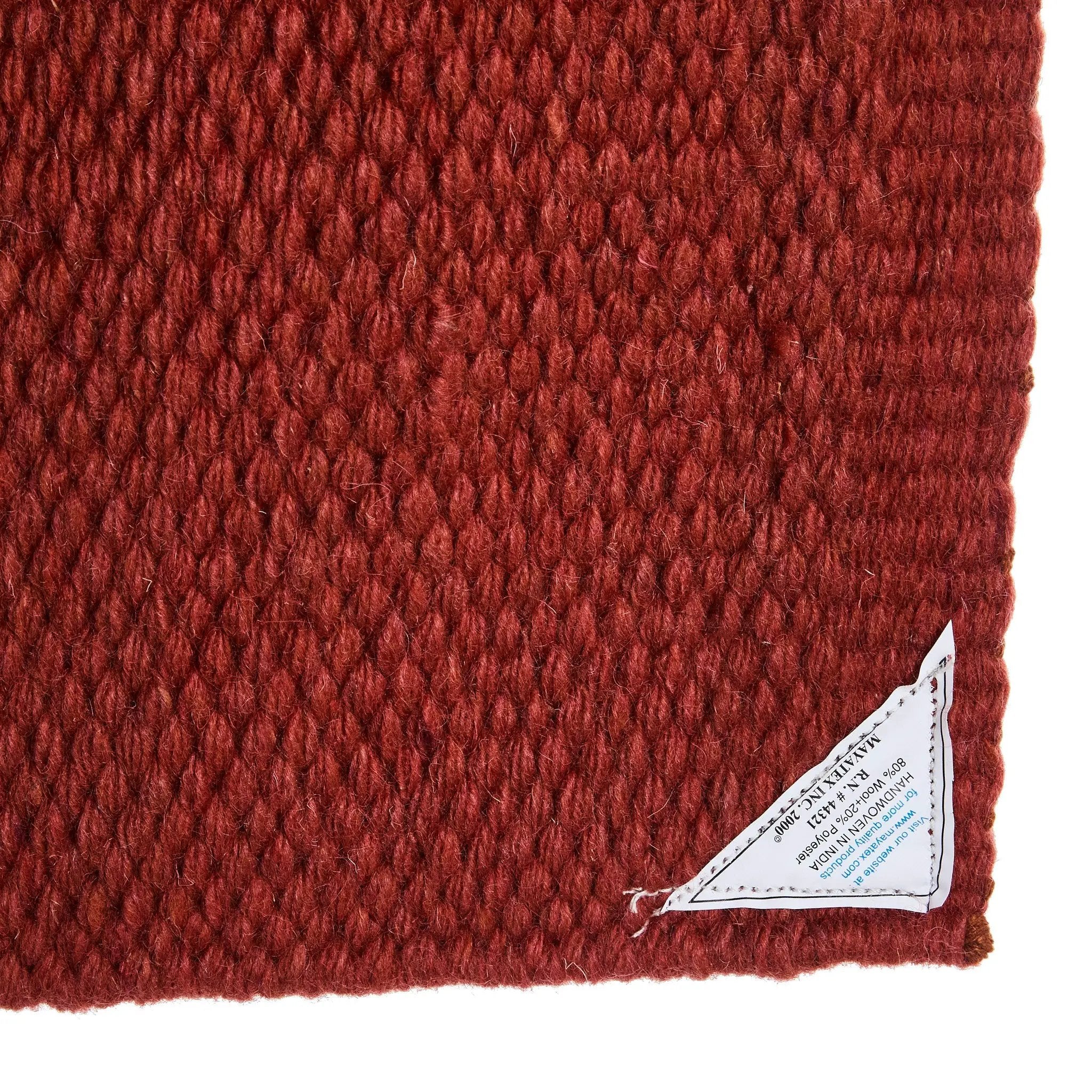 Mayatex San Juan Solid Saddle Blanket Tabasco New Zealand Wool 36x34 by Mayatex