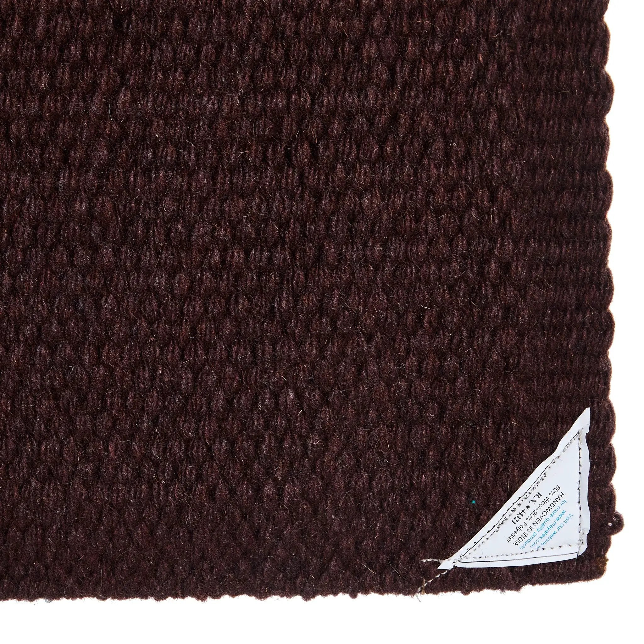 Mayatex San Juan Solid Saddle Blanket Expresso New Zealand Wool 36x34 by Mayatex