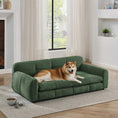 Load image into Gallery viewer, Soft and Comfortable Pet Bed for Big and Oversized Dogs - Olive Green by HouseOfZazla
