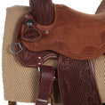 Cargar la imagen en la vista de la galería, Mayatex San Juan Solid New Zealand Wool Saddle Blanket Sand 34X30 by Mayatex
