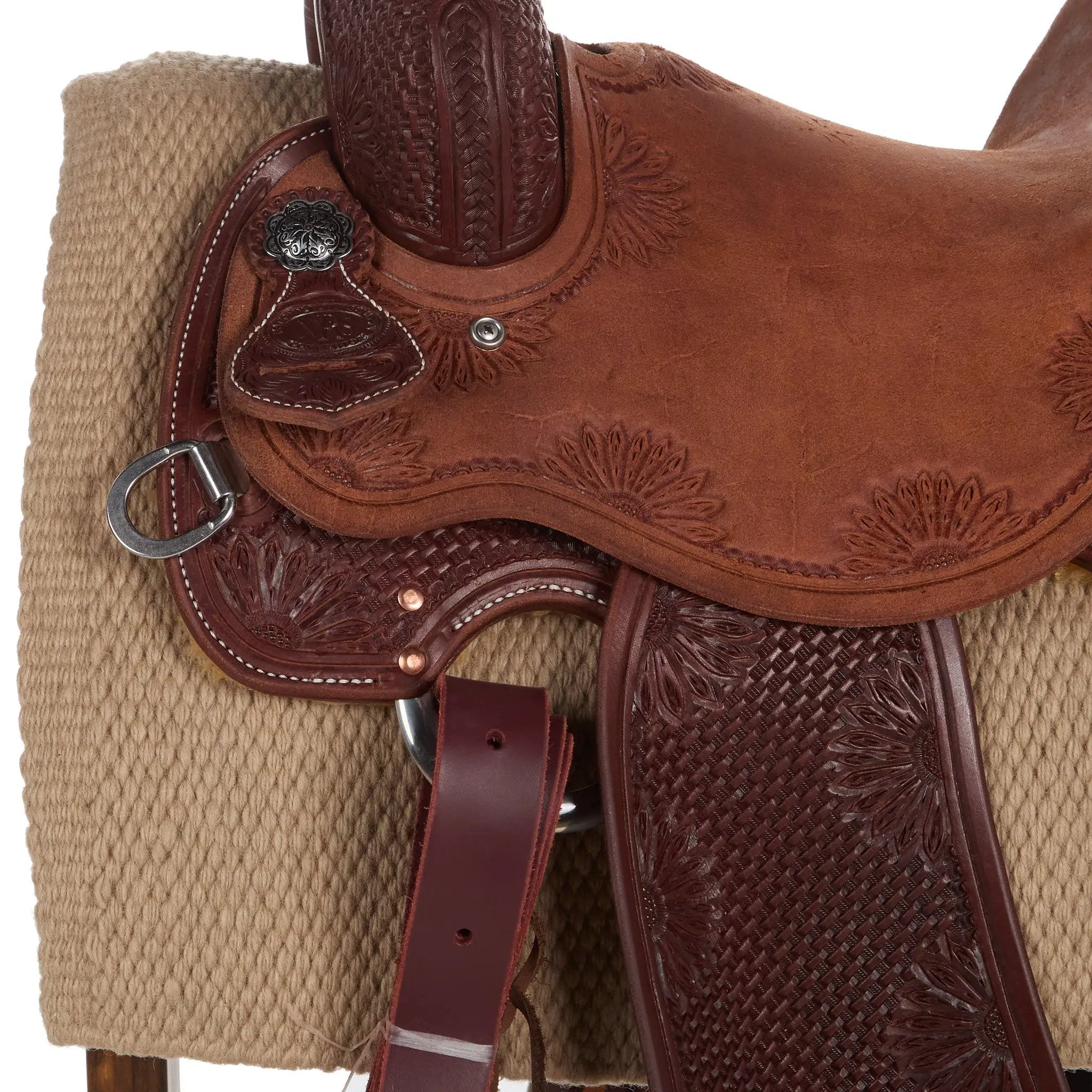 Mayatex San Juan Solid New Zealand Wool Saddle Blanket Sand 34X30 by Mayatex