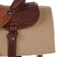 Cargar la imagen en la vista de la galería, Mayatex San Juan Solid New Zealand Wool Saddle Blanket Sand 34X30 by Mayatex
