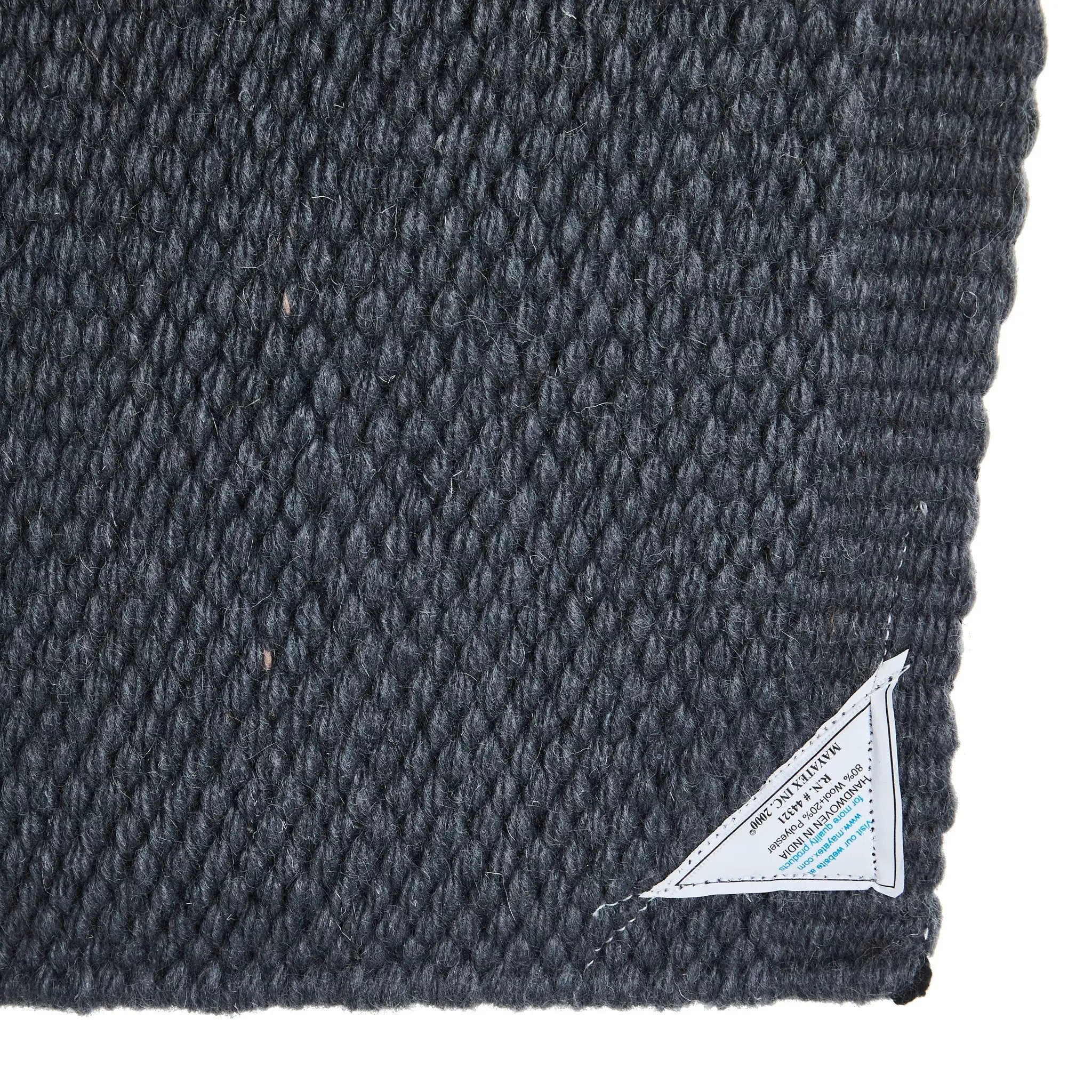 Mayatex San Juan Solid Charcoal 100 New Zealand Wool Saddle Blanket 38 By 34 Inch Oversized Poly Core Comfort Racing by Mayatex