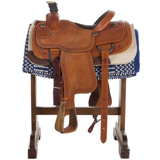 Mayatex Double Weave Saddle Blanket Acrylic Blend Royal Blue 32x64 by Mayatex