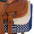 Charger l'image dans la visionneuse de la galerie, Mayatex Double Weave Saddle Blanket Acrylic Blend Royal Blue 32x64 by Mayatex
