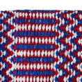 Gallery viewerに画像を読み込む, Mayatex Double Weave Saddle Blanket 32x64 Red Blue Cream Acrylic by Mayatex

