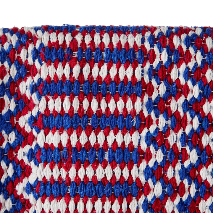 Mayatex Double Weave Saddle Blanket 32x64 Red Blue Cream Acrylic by Mayatex